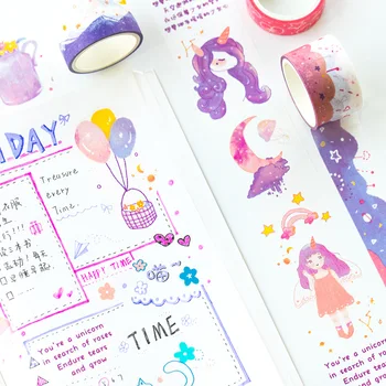 

5 pcs/lot Dream series transparent Washi Tape Set Japanese PET Stickers Scrapbooking Adhesive Stickers Tape Decor DIY Planner