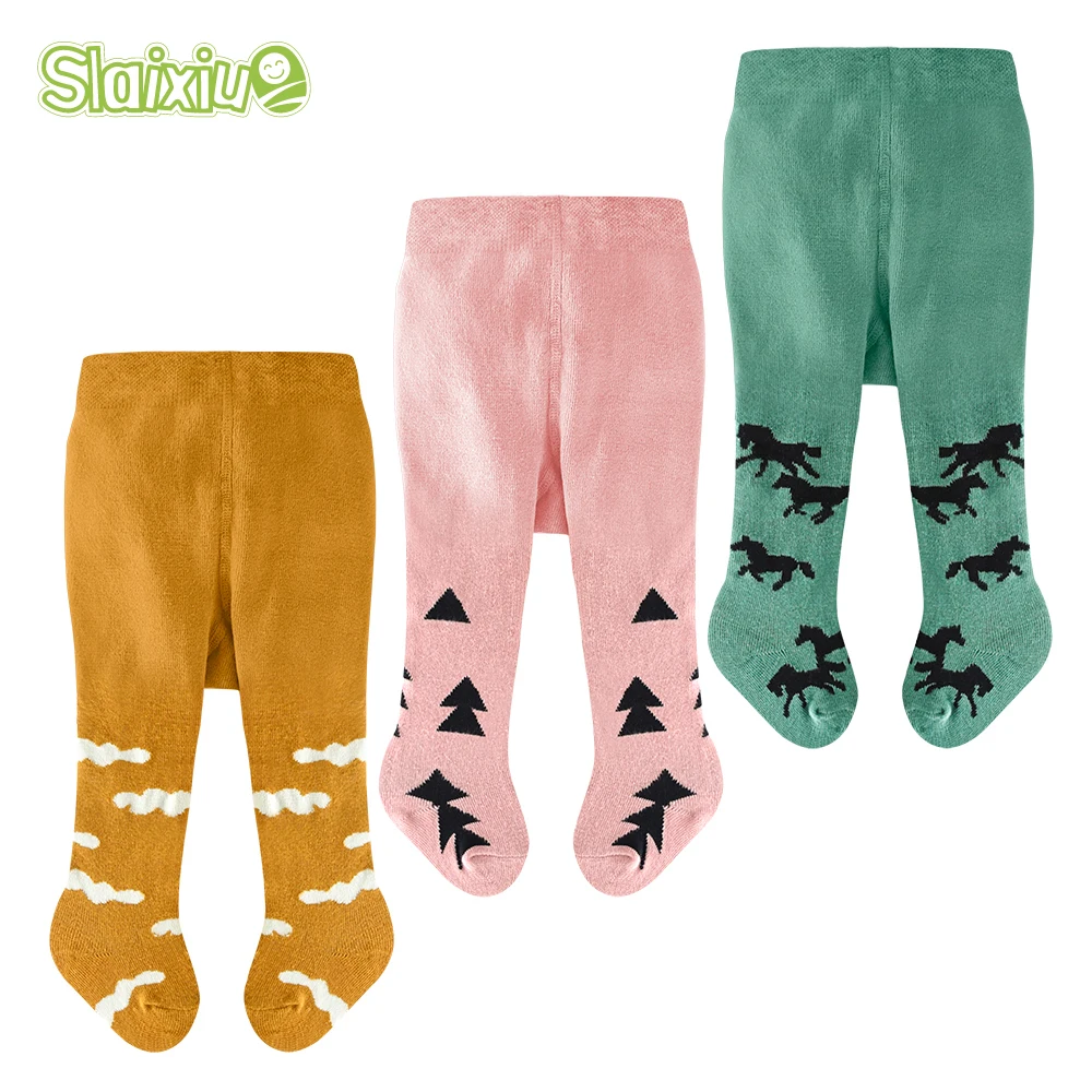 Collants bébé bas bébé pour filles garçon Animal motif graphique Style collant serré chaud bambin collants 0-2 ans