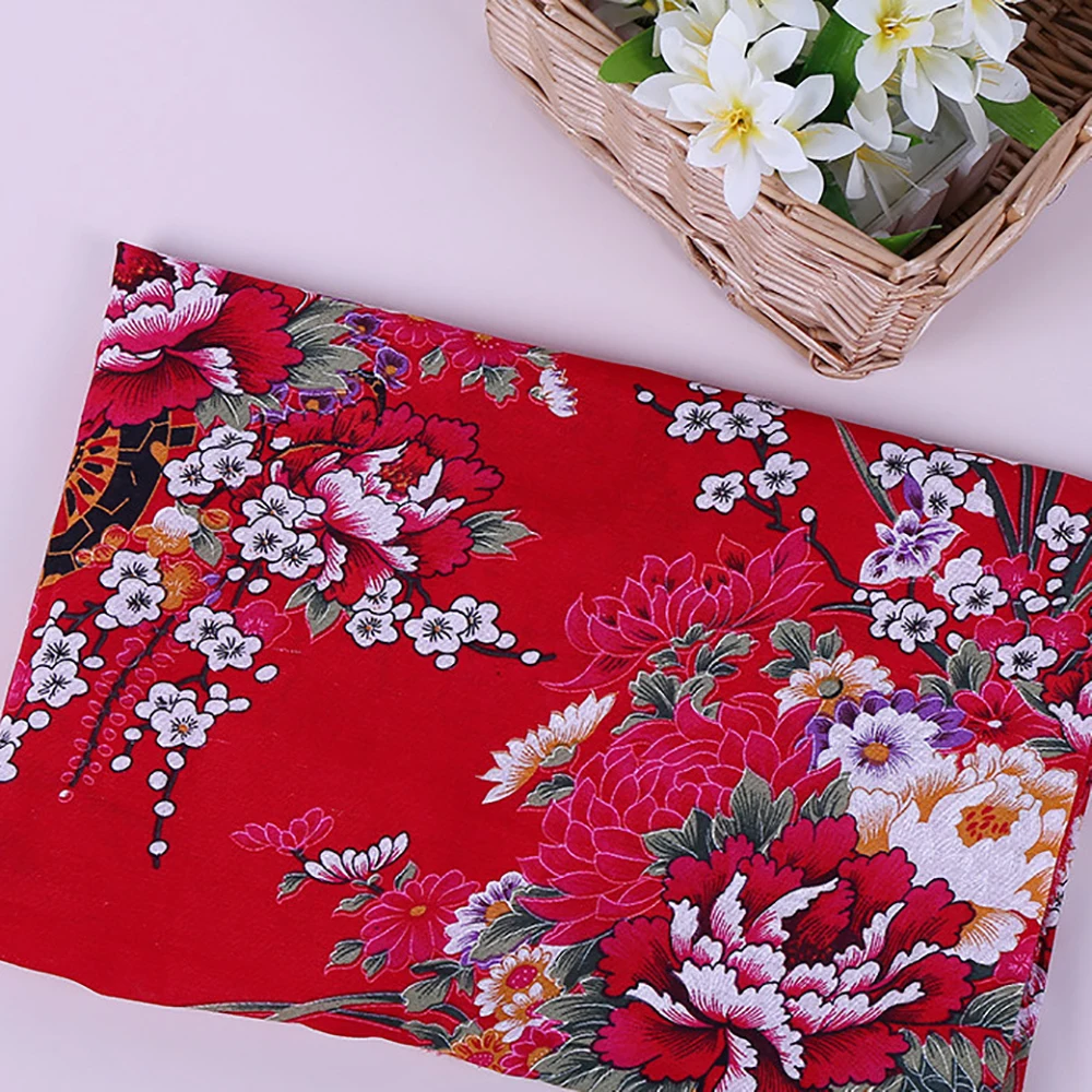 Lychee Life 50x150 см, ткань с цветочным принтом, Модные цветные ткани, ручная работа, швейные принадлежности для одежды, украшения