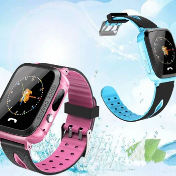 

2019 Russian Waterproof GPS Phone Positioning Children Kids Smart Watch SOS Kids Safe SIM Card Slot Flashlight Wrist Watch