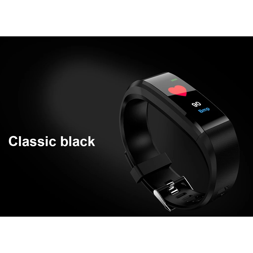 Sports Smart Bracelet Band Wristband Fitness Tracker Heart Rate Blood Pressure Monitor Messages Reminder Waterproof Smartwatch