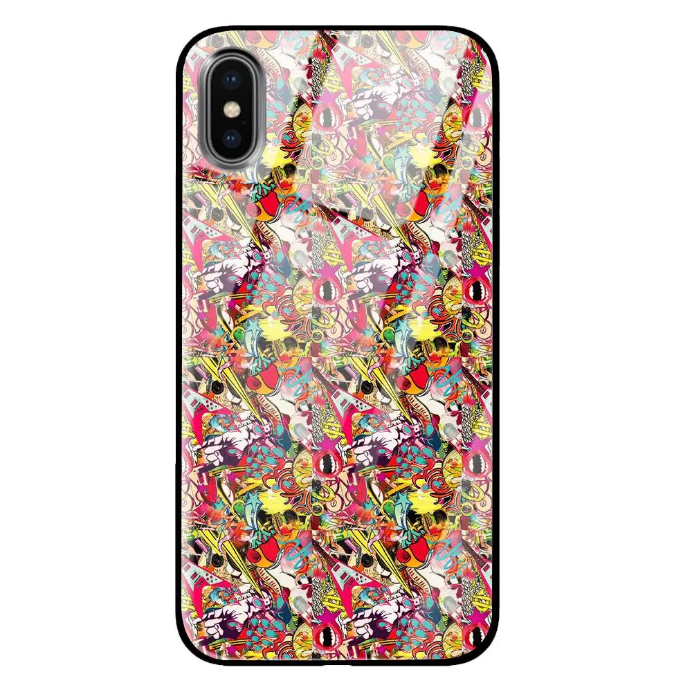 Чехлы для телефонов Keith Haring из закаленного стекла для iPhone 5 5S SE 6 6s 7 8 Plus X XS Max XR задняя крышка - Цвет: 6