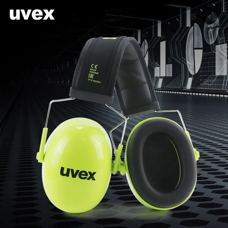 

UVEX K4 Noise Reduction Ear Protection SNR 35DB Professional Safety Earmuffs Adjustable Hunting Shooting Study Sleeping Quiet