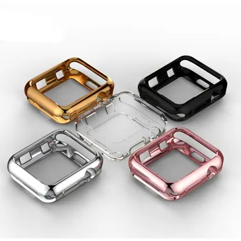 

TPU bumper for Apple Watch 4 case 44mm 40mm (iwatch 5) applewatch 3 2 1 band 42mm 38mm Screen Protector case Cover Accessories
