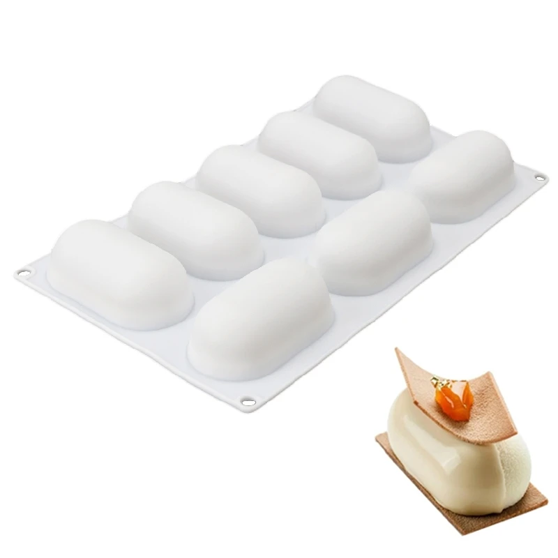 

1PCS Silicone Pillow Shape Mold For Baking Chocolate Dessert Ice-Creams Mousse Mould Cake Decorating tools Ice Creams