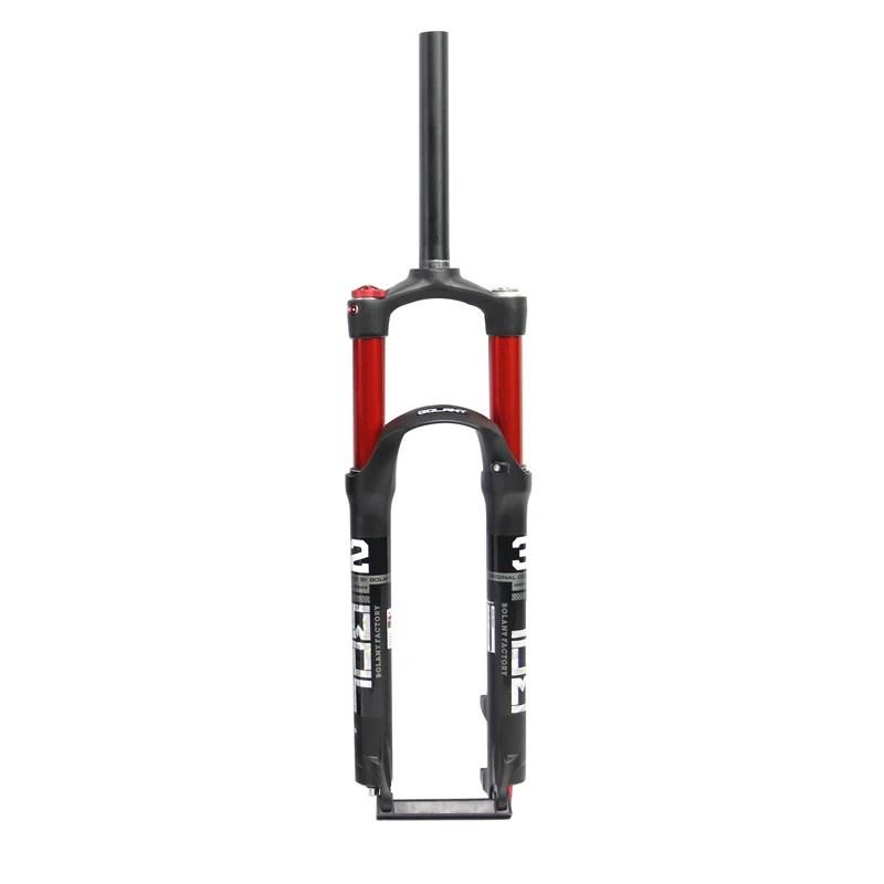 BOLANY MTB Велосипедная вилка двойной воздушный красный велосипеда передняя