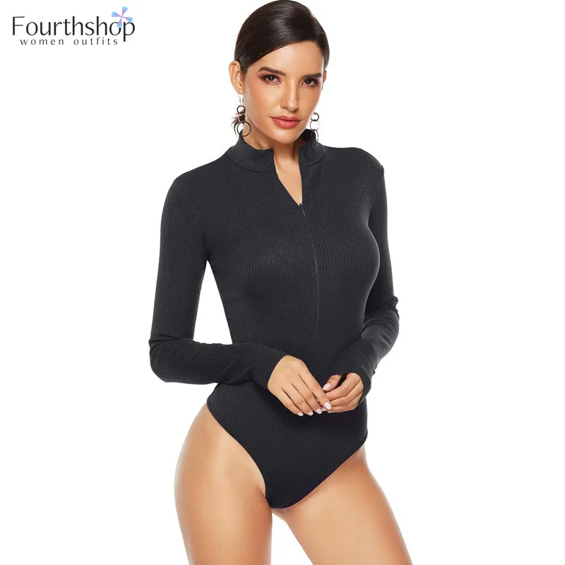 2025 Autumn Winter Long Sleeved Knitting Bodysuits Women Body Tops