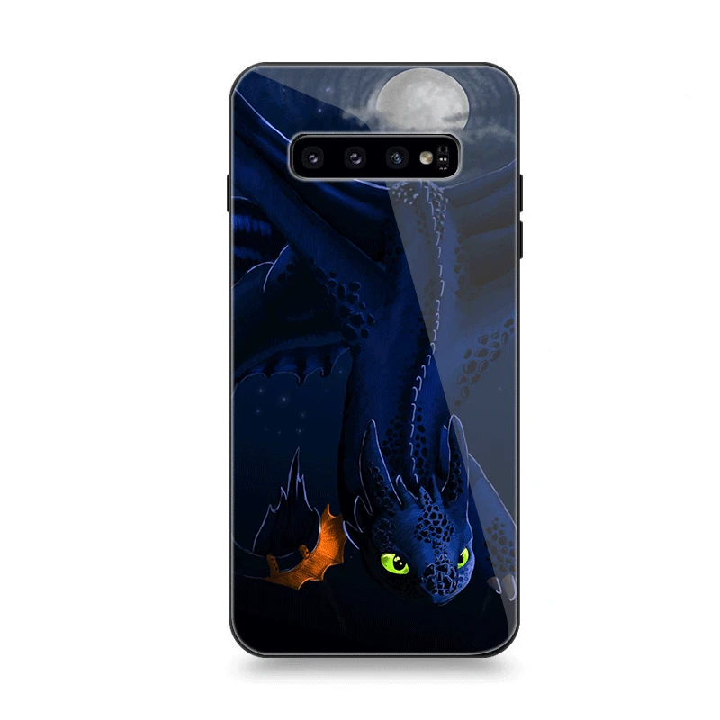G6 Чехол для телефона Стекло для samsung A40 A50 A10 A20 A30 A60 A70 S10 S7 край S8 S9 Note 8 9 10 Plus чехол с изображением Беззубика - Цвет: G6