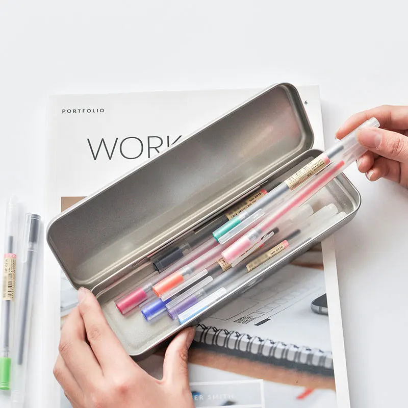 Creative12 개/로트 젤 펜, 컬러 잉크 마커 펜, 쓰기 문구, 일본 MUJI 펜 스타일, 학교 사무용품 선물, 0.5mm