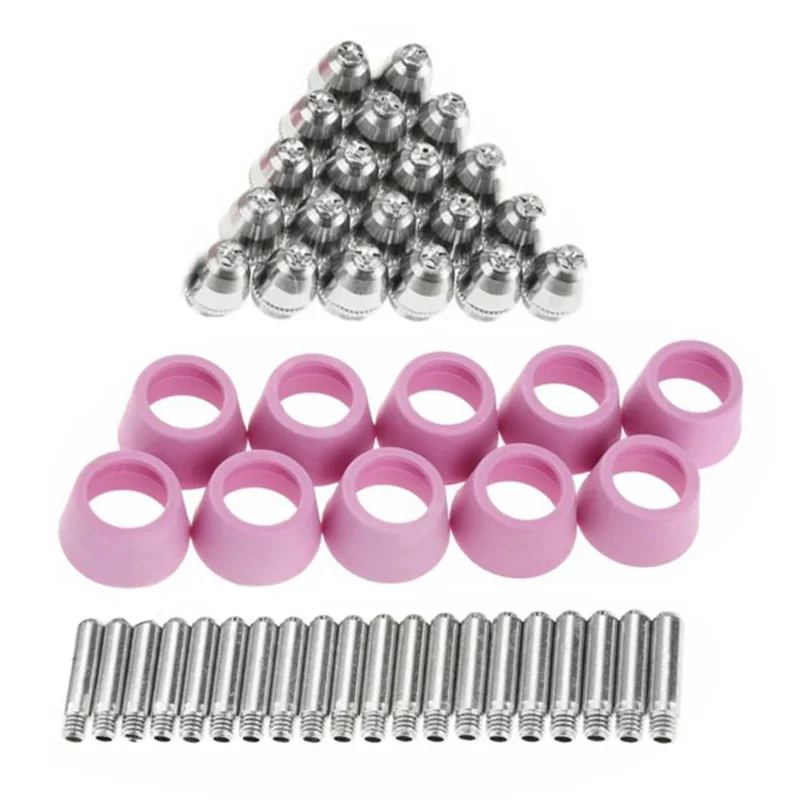 

AG-60 SG-55 Plasma Cutter 1.2 60Amp Tip Electrodes Ceramic Shield Cups 50PCS Set New Arrivals