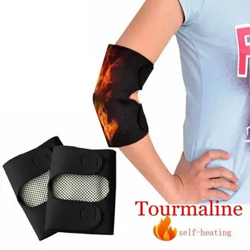 

2pcs Tourmaline Self Heating Elbow Pads Magnetic Therapy Kneepad Pain Relief Arthritis Brace Support Patella Elbow Sleeves Pads