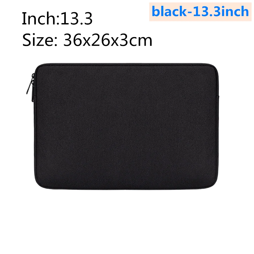 black-13.3inch Водонепроницаемый чехол для ноутбука Macbook air pro 13,3 14,1 15,4 15,6 дюймов для Apple просо ноутбук Войлок вкладыш посылка чехол - Цвет: black-13.3inch