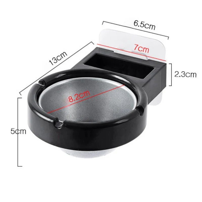 1x Portable Ashtray Wall Stainless Steel Pocket Smoke Holders Storage Cup For Toilet Home Office Cigarette Tools Case For Smoker portable ashtray cigarettes ashtray stainless steel ashtray metal ashtray