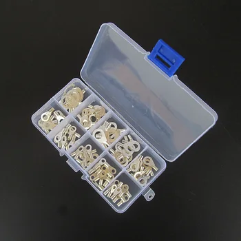 

100pcs Cold pressing bare terminal OT1.5 2.5 wiring round fork bare copper
