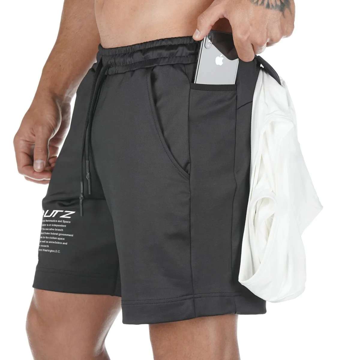 

Muscle Brother Europe And America Summer Sports Shorts Mesh Men Wicking Breathable Gym Shorts