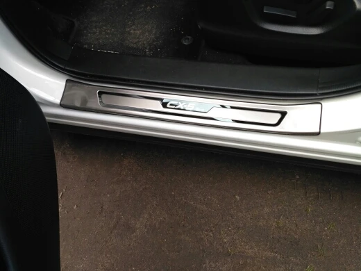 Аксессуары для стайлинга автомобилей для Mazda CX-5 CX 5 CX5 Накладка на порог Накладка накладки Защитная Наклейка