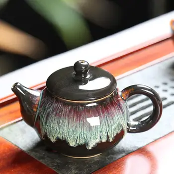 

Ceramic Clay Kettle Chinse Kung Fu Tea Pots Glaze Ceramics Teapots Handmade Puer Tea Pot 250ml Porcelain Samovar Kungfu Teaware