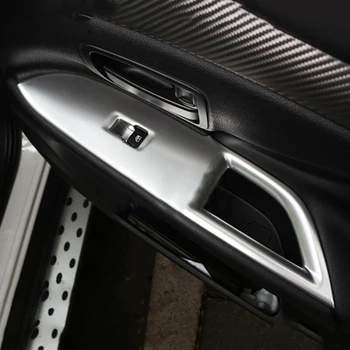 

Moulding Window Switch Cover Matte Silver Door Set For Mitsubishi Outlander 2014-2018