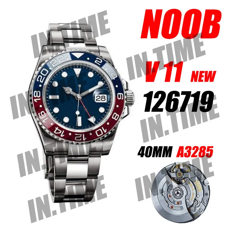 Парные механические часы GMT-Master II 126719 BLRO красный/синий керамический 904L