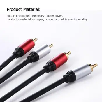 

2RCA to 2RCA Male to Male o Cable Gold-Plated 1.8M Home Theater Dvd TV Amplifier CD Speaker
