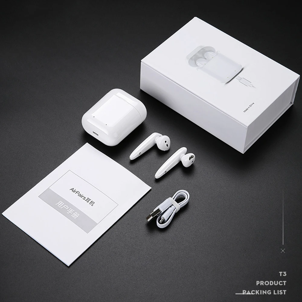I18 TWS Bluetooth 5 0 наушники беспроводные гарнитуры 3D звук сенсорное управление для iphone