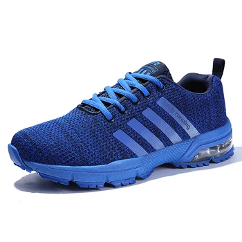 

Sneakers for men flying woven shoes air cushion lovers shoes student walking shoes big size 11
