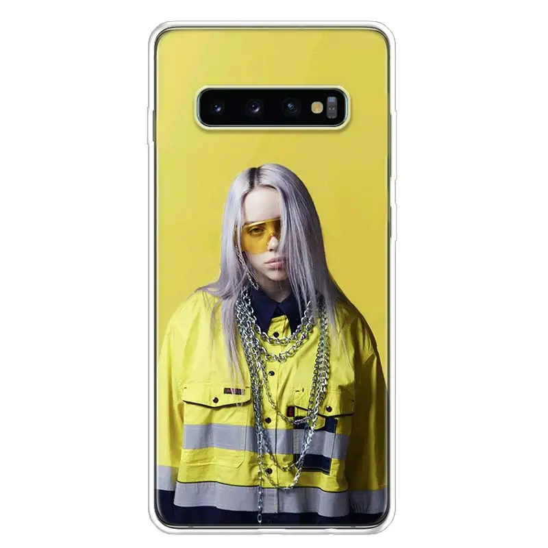 Billie Eilish Красивая желтая крышка чехол для телефона для samsung Galaxy A10 A20E A30 A40 A50 A70 A50S A80 M30S A6 A7 A8 A9 плюс