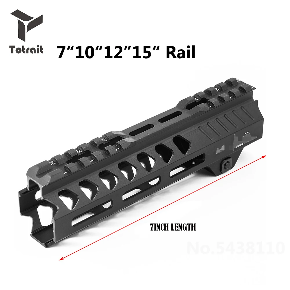 Rail 7/10/12/13,5/15 дюймов тактический Keymod цевье Пикатинни квадратным носком с Сталь цилиндрическая гайка для серия AR пистолет