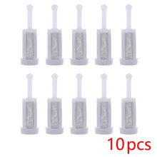 

10Pcs Spray Gun Filters Mesh Car Disposable Gravity Feed Filter Paint Spray Gun Mesh Strainers Car Accessories White Plastic Set