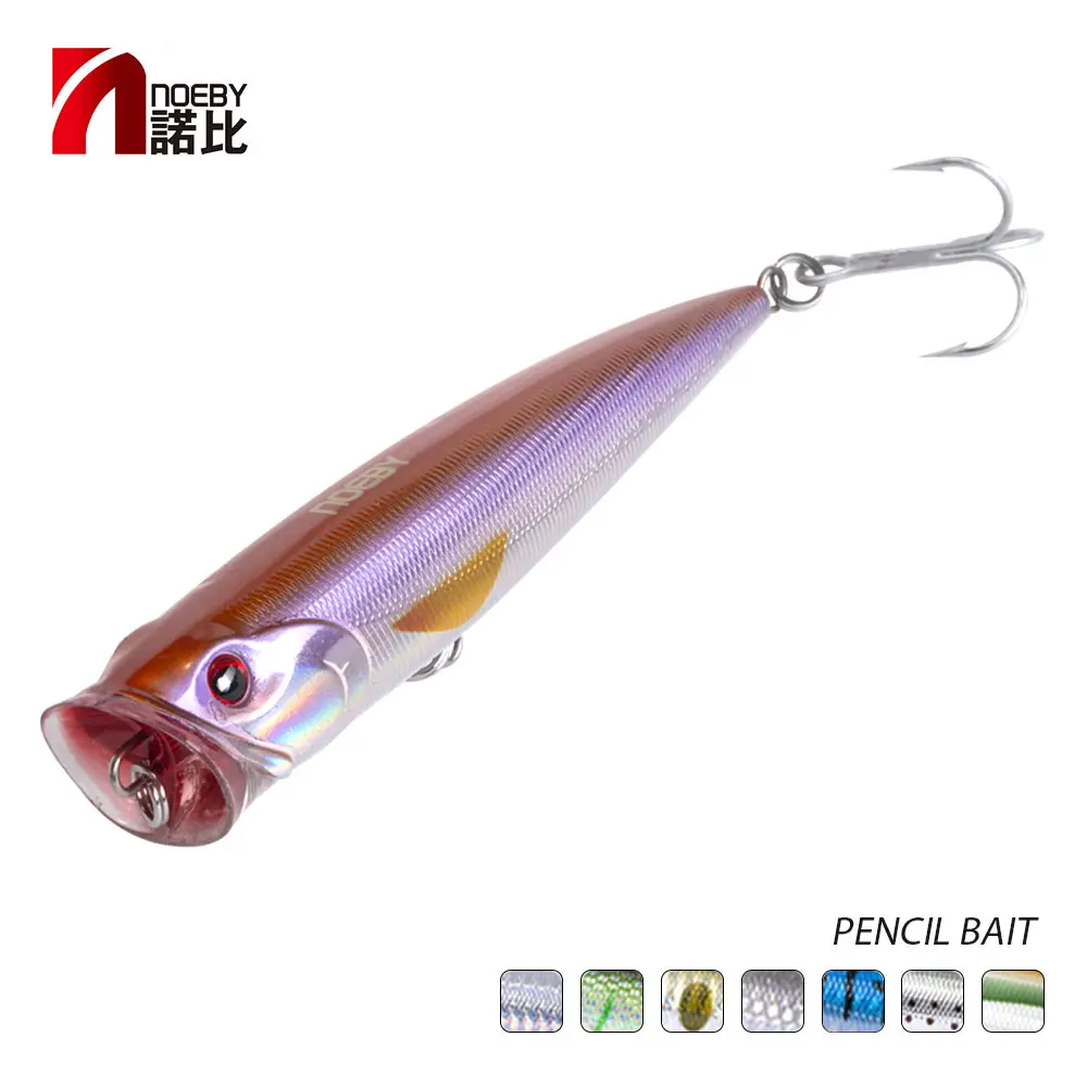 Noeby NBL9069 popper твердая приманка для рыбалки Topwater плавающие искусственные приманки