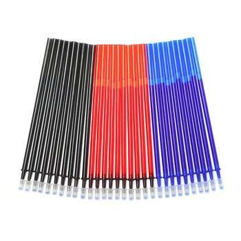 

10/20/30 Pcs Office Gel Pen Erasable Refill Rod Erasable Pen Washable Handle 0.5mm Blue Black Red Ink School Writing Stationery