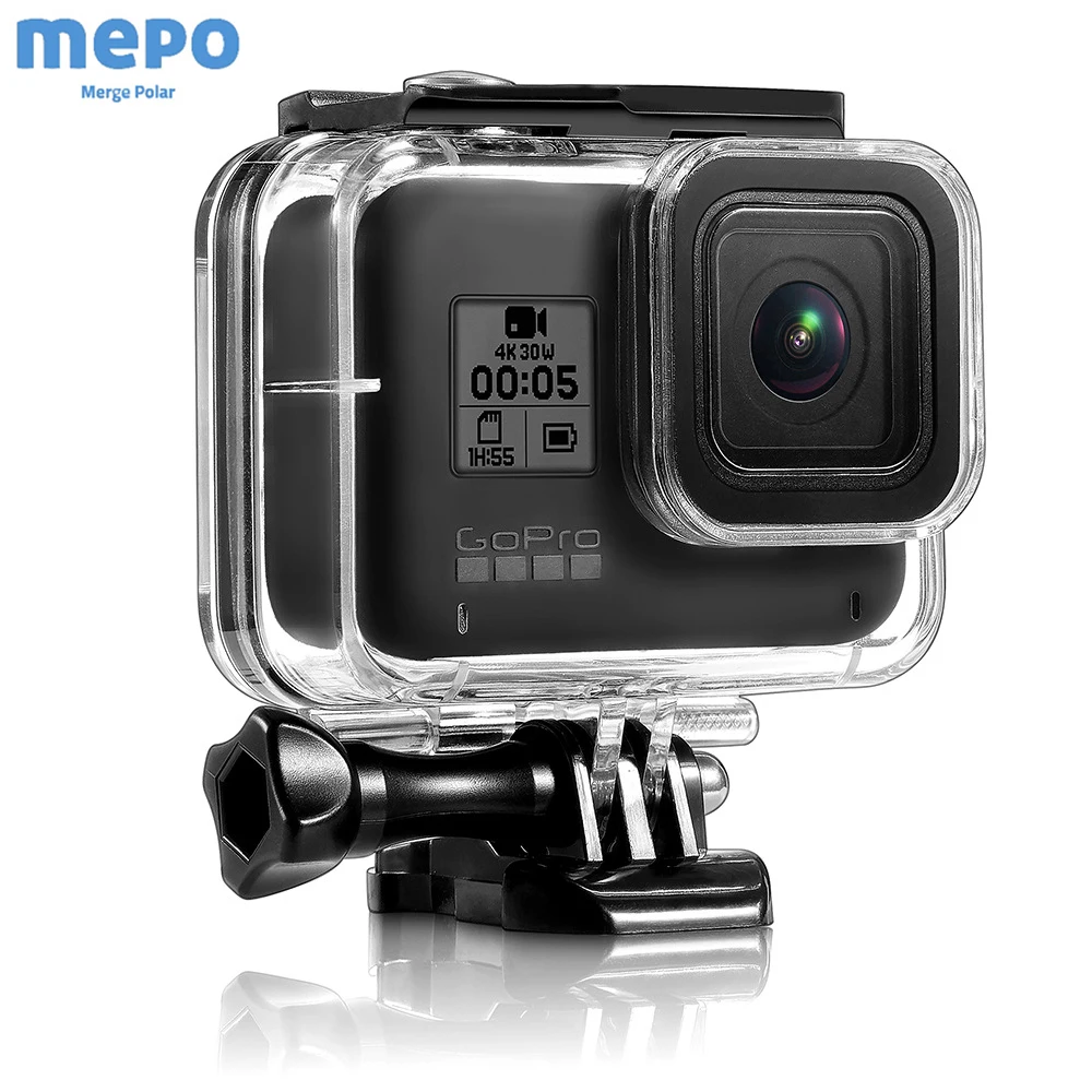 60M Go Pro 8 Водонепроницаемый корпус чехол для GoPro Hero 8 черный подводный защитный корпус для дайвинга Крышка для объектива камеры фильтр