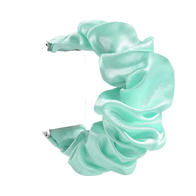 Scrunchies Elastic Watch band 20mm 22mm For samsung galaxy watch 3 41mm 45mm For huawei watch GT2 Pro bracelet For Amazfit Bip Mintgreen
