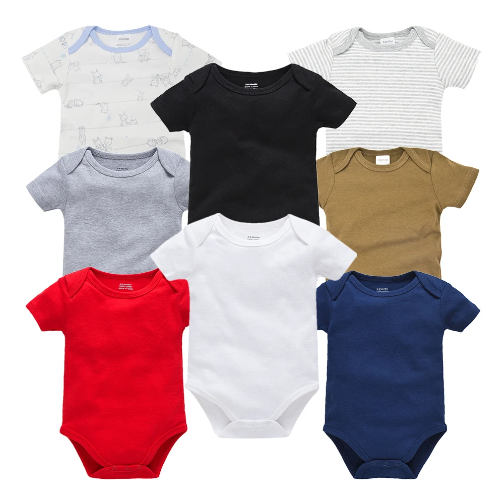 8 шт./компл. короткий рукав детские боди для новорожденных, хлопковые комбинезоны для новорожденных; Одежда для мальчиков комбинезоны de bebe для девочек, комбинезон, одежда для малышей, размеры от 0-12 месяцев - Цвет: ZHY2209