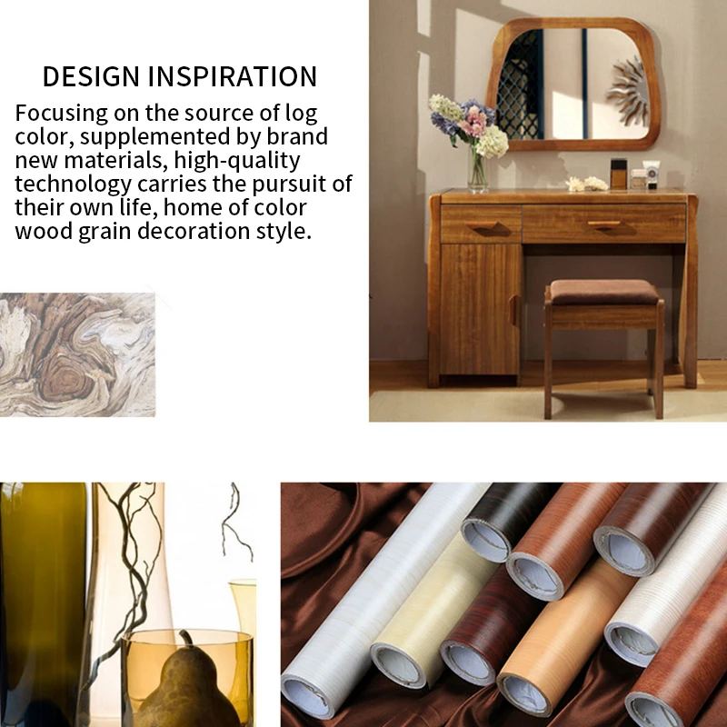 PVC wood grain wallpaper for Kitchen Films reconditioned clothes closet closet door furniture for home office Decor Wall Sticker PVC wood grain wallpaper for Kitchen Films reconditioned clothes closet closet door furniture for home office Decor Wall Sticker