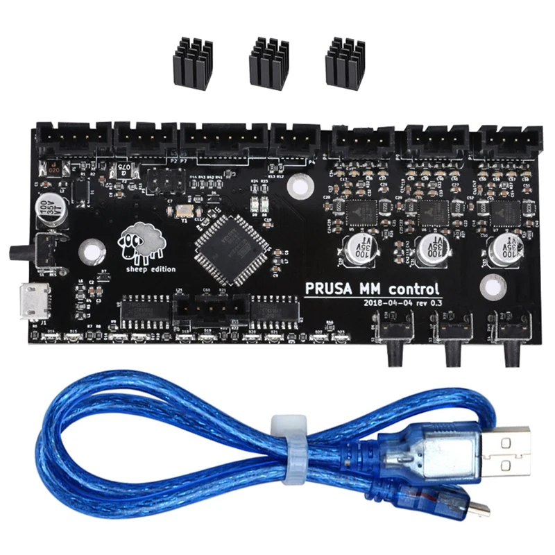 

Bigtreetech 3D Printer Parts Cloned I3 Mk3 Mmu2 Board Multi Material 2.0 Upgrade Mm Control Board with Tmc2130 Chip Controller f