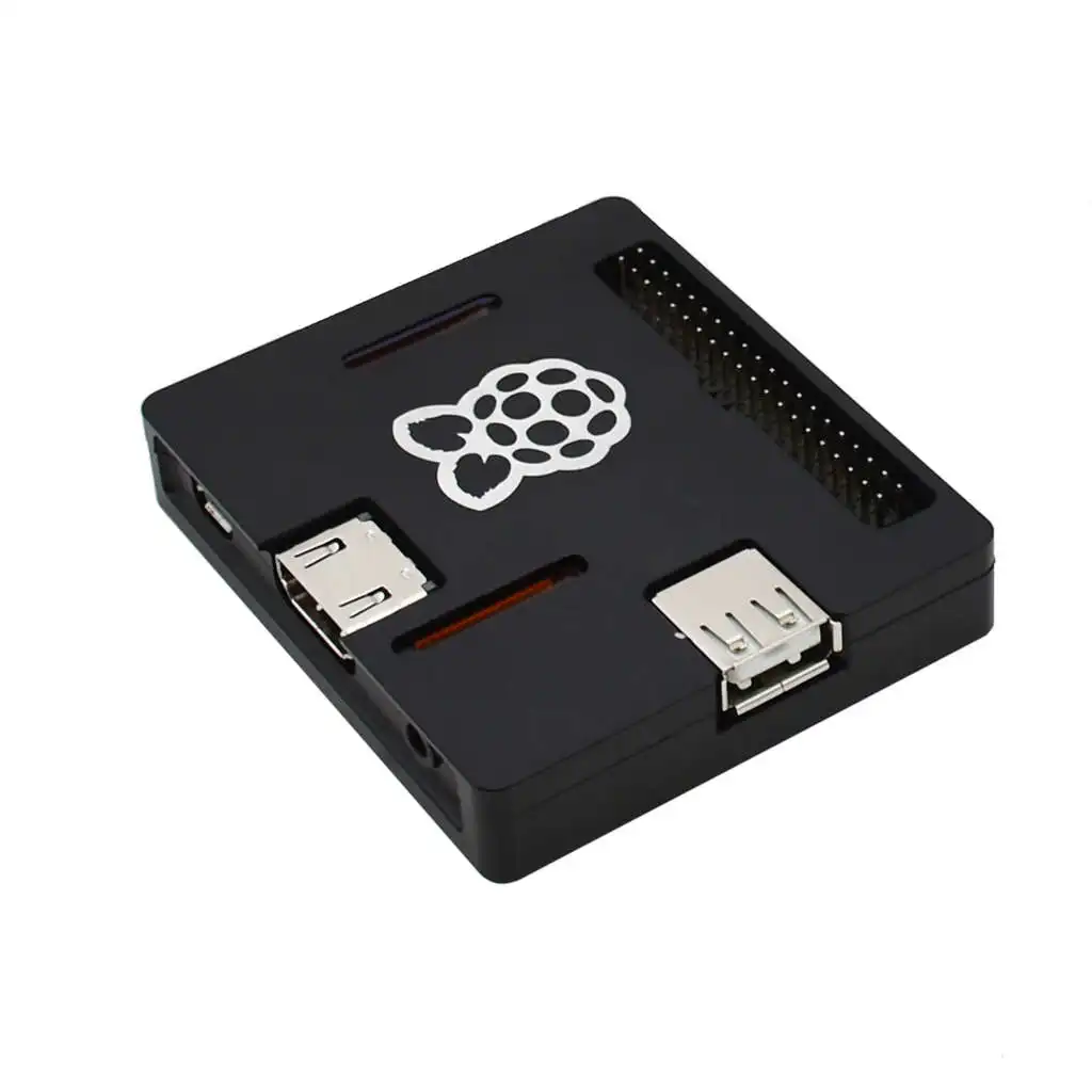 Для Raspberry Pi 3A+ Raspberry Pi3 Модель B+ металл с ЧПУ охлаждения Ультратонкий корпус двойной частоты(черный