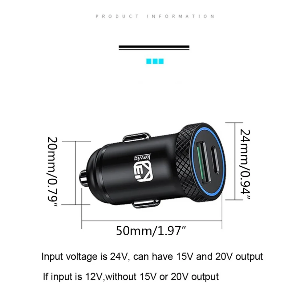 Универсальная Быстрая зарядка 3,0 USB Автомобильное быстрое зарядное устройство USB C type C PD автомобильное зарядное устройство адаптер питания для iPhone ipad samsung мобильный телефон