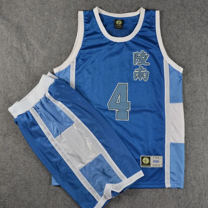 T-shirt and shorts Anime SLAM DUNK Shohoku Ling South High School Sendoh Akira Jersey Shirt Sports Wear Uniform Jersey Cosplay Basketball Team - Цвет: T-shirt and shorts