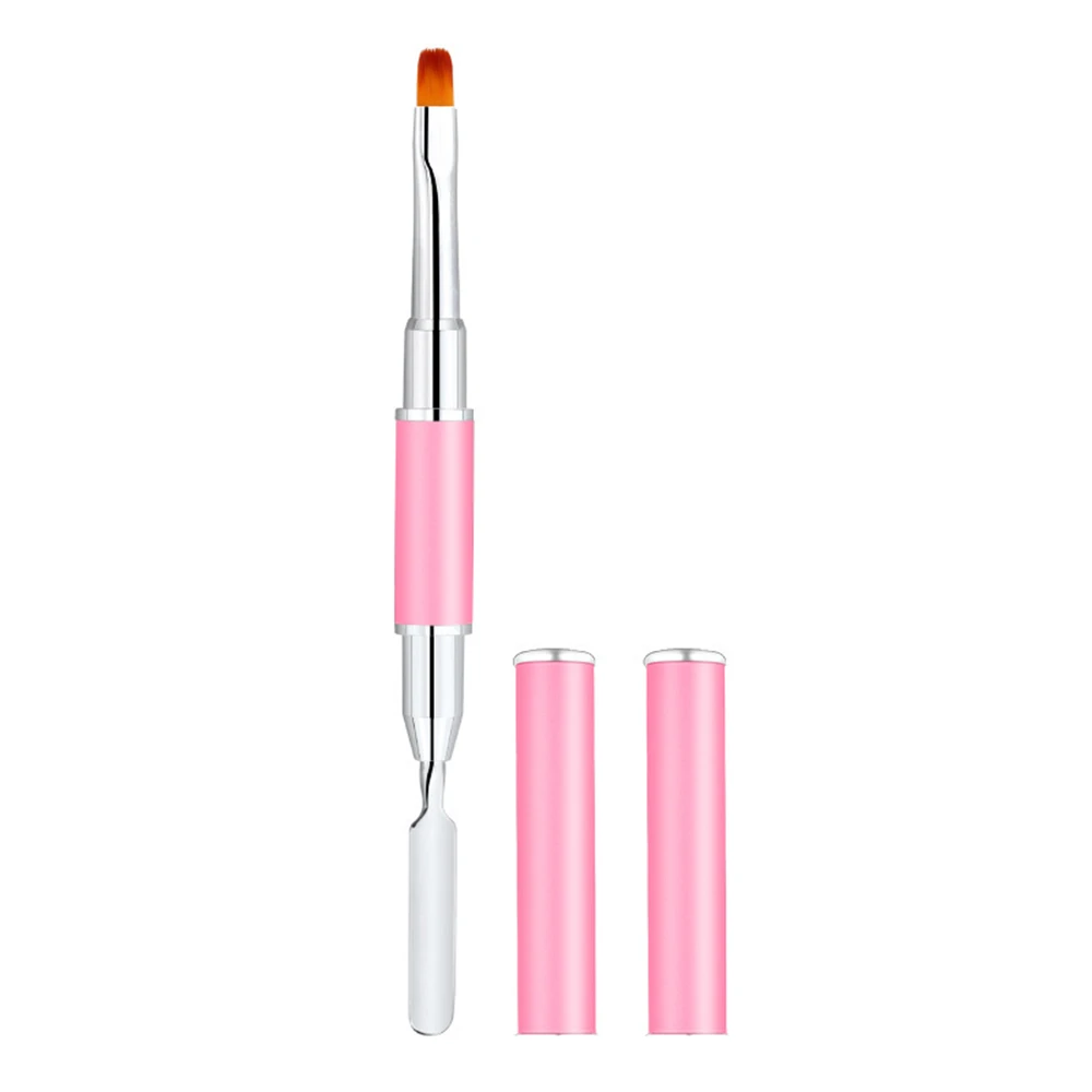 

New Design Double Head Nail Art Pen Manicure Extension Painting Gel Brush Double End French Poly Gel Spatula Poligel DIY Tool