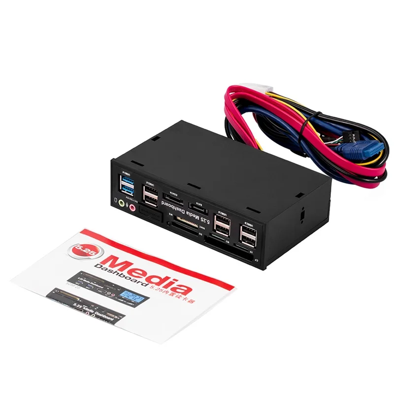5,2" Медиа приборная панель передняя панель кардридер USB 2,0 и USB 3,0 с винтами многофункциональный