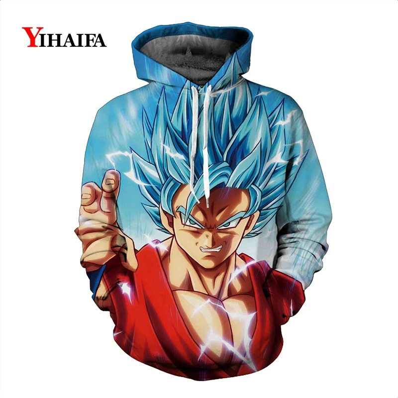 

Men's Hoodies Anime 3D Print Dragon Ball Z Sweatshirt Harajuku Pullover Casual Hoody Man dbz figure Sportswear Hoodie Coat
