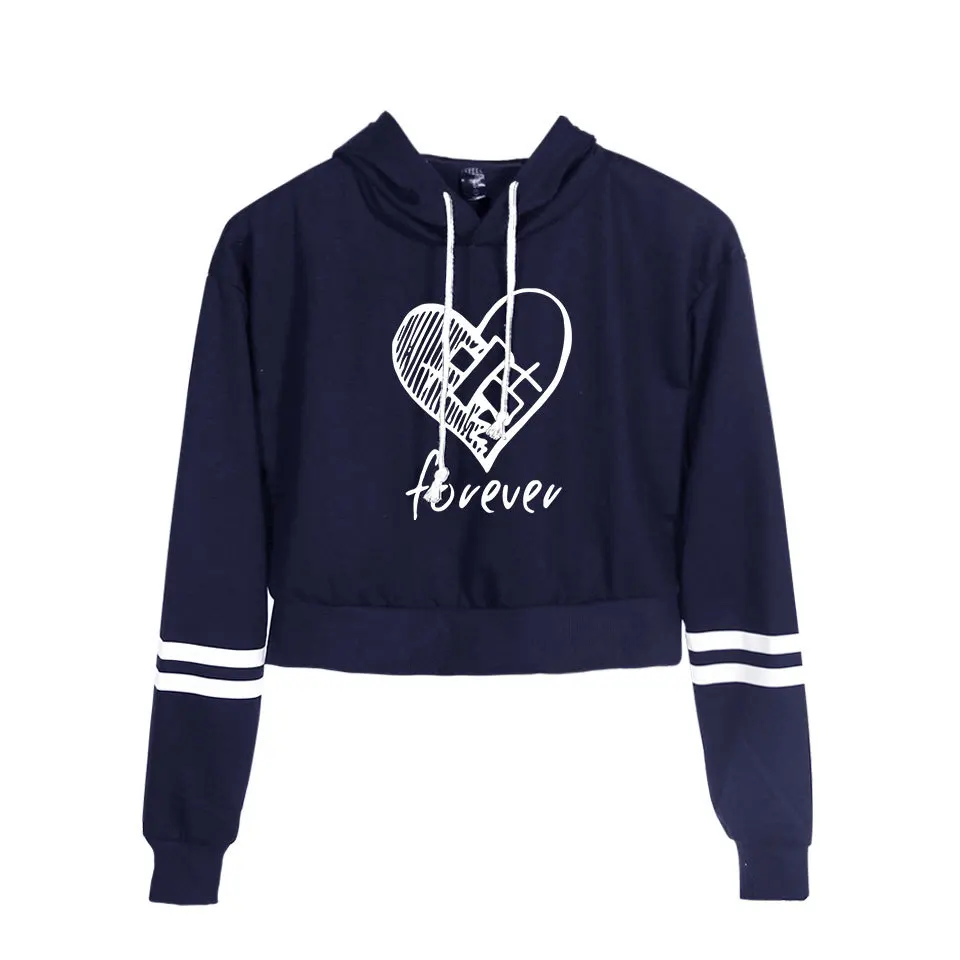 Модный принт sudadera xxtentacion толстовки с капюшоном женские укороченный топ рубашка пуловер Толстовка Revenge Harajuku одежда