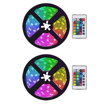 

GTBL 5M Led Strip Lights with 24 Keys Remote Flexible Color Changing RGB Light Strips for Bedroom DIY Decoration