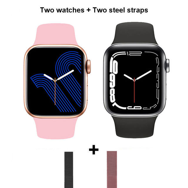 14 Watch 7 T500 Smart Watch Bluethooth Call Heart Rate Blood Pressure Waterproof Women Men SmartWatch Pk IWO13 W37Pro X8 Max