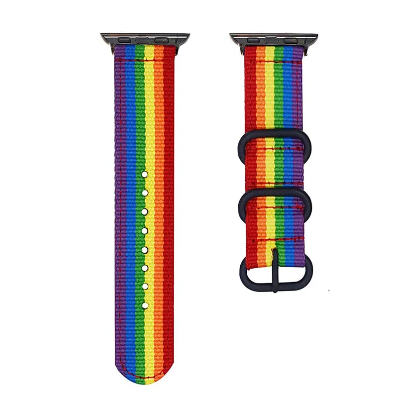 Woven Rainbow Nylon Watch Strap Bracelet