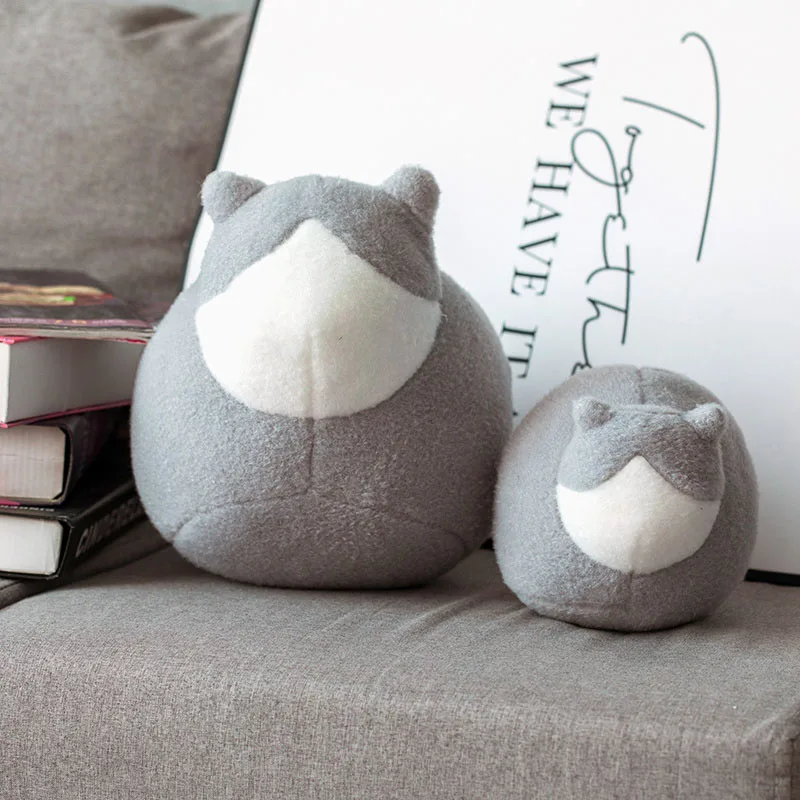 Gray 1 шт. без лица Кот плюшевый котенок детский мини-Кот подарок плюшевые игрушки для кошек мягкие кошки куклы Рождественские день рождения подарки - Цвет: Gray