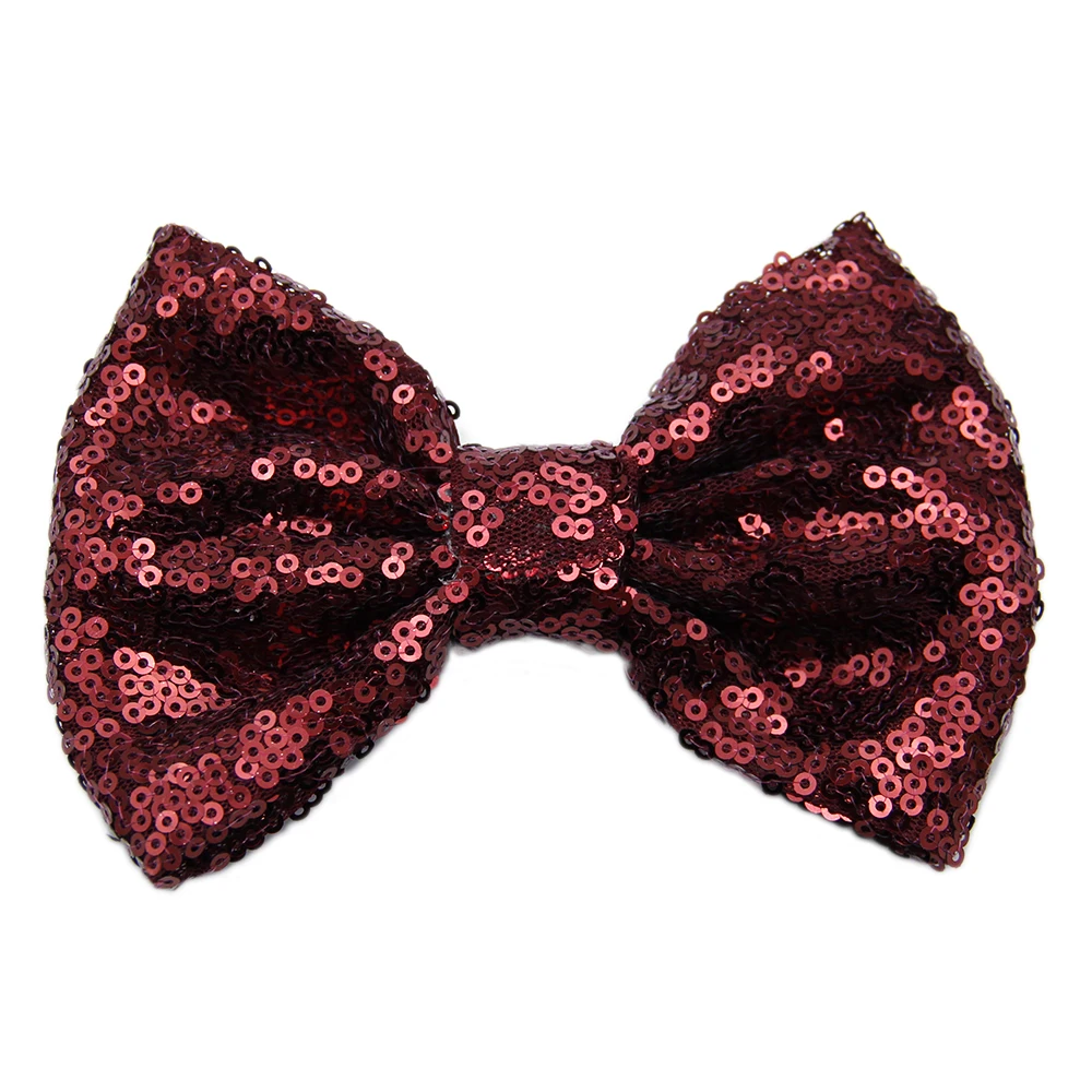David accessories 5 ''5 шт. с блестками и бантом для девочек заколки для девочек блестящие ободок с большим бантом детский праздничный костюм «сделай сам» Головные уборы, 5Yc7965 - Цвет: 1093134006