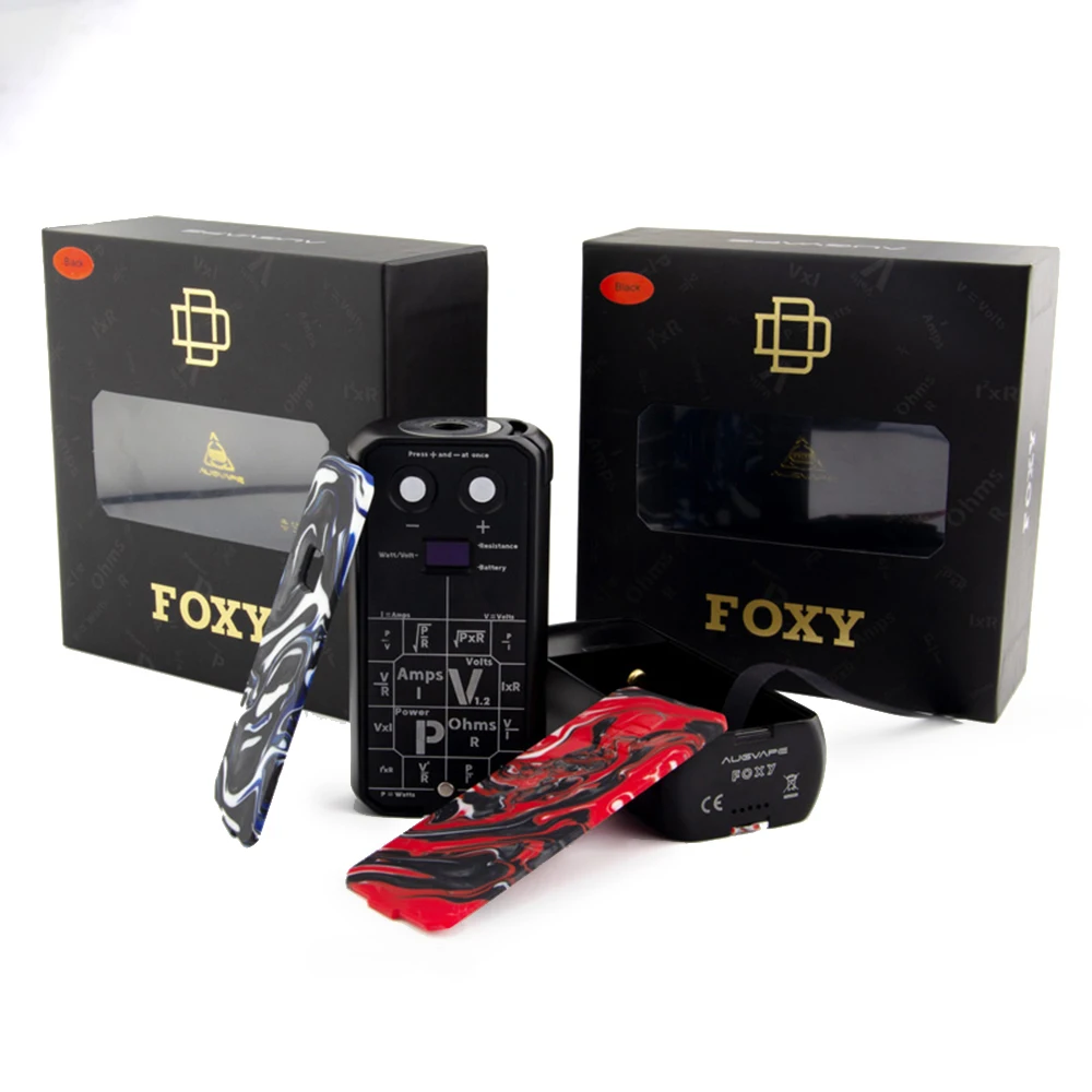 Бокс мод AUGVAPE Druga Foxy 150 Вт VW с ярким OLED дисплеем питанием от 2 аккумуляторов 18650 без