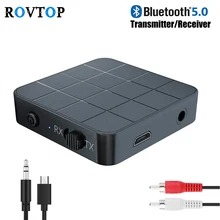 Bluetooth 5,0 аудио 2 в 1 передатчик приемник 3,5 мм Беспроводной адаптер стерео аудио ключ беспроводной адаптер для ТВ автомобильный динамик